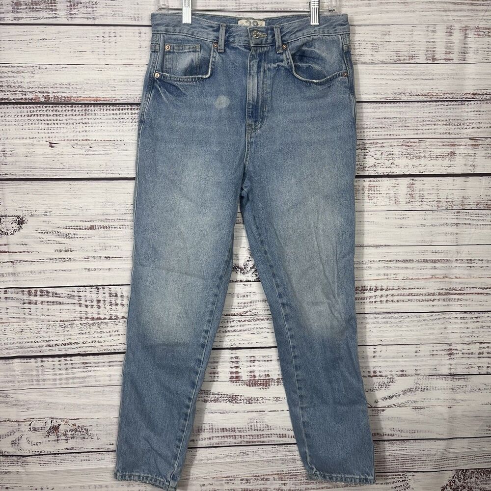 Free People We The Free Stovepipe High Rise Jean Out West Crop Distressed Sz 28